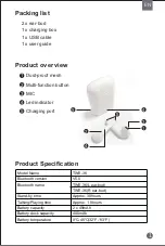 Предварительный просмотр 2 страницы Denver TWE-36 User Manual