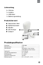 Предварительный просмотр 2 страницы Denver TWE-36MK2 User Manual