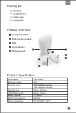 Предварительный просмотр 2 страницы Denver TWE-36MK3 User Manual