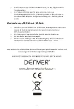 Предварительный просмотр 11 страницы Denver VPL-210 User Manual