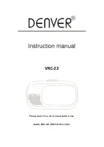 Denver VRC-22 Instruction Manual preview