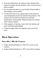 Preview for 5 page of Denver WCS-5020 User Manual