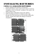 Предварительный просмотр 5 страницы Denver WCT-8020W User Manual