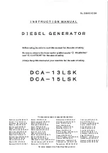 Предварительный просмотр 1 страницы Denyo DCA-13LSK Instruction Manual