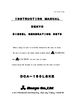 Предварительный просмотр 1 страницы Denyo DCA-150LSKE Instruction Manual