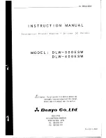 Denyo DLW-300ESW Instruction Manual preview