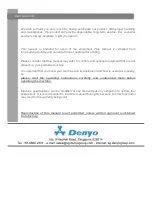 Preview for 2 page of Denyo IGNITE 4 1000 User Manual