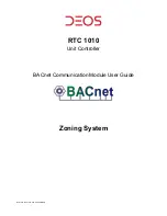 DEOS RTC 1010 User Manual предпросмотр