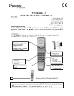 Depaepe Telecom Premium 10 User Manual preview