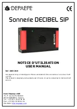 Depaepe Telecom Sonnerie DECIBEL SIP User Manual предпросмотр