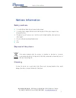 Preview for 2 page of Depaepe Telecom UC802 User Manual