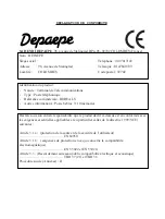 Предварительный просмотр 17 страницы Depaepe 280504 User Manual