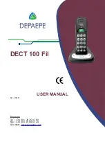 Предварительный просмотр 1 страницы Depaepe DECT 100 Fil User Manual