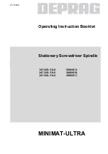 Preview for 1 page of Deprag 347-228-31LV Operating Instruction Booklet