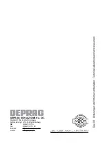 Preview for 40 page of Deprag 374099 A Operating Instruction Booklet