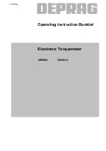 Deprag 385484 A Operating Instruction Booklet preview
