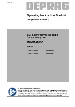 Deprag 420988 D Operating Instruction Booklet preview