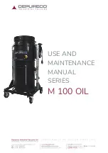 DEPURECO M 100 OIL Series Use And Maintenance Manual preview