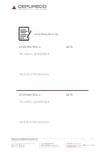 Preview for 36 page of DEPURECO M 100 OIL Series Use And Maintenance Manual