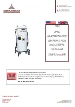 Preview for 1 page of DEPURECO mini AIR 2 V Use And Maintenance Manual