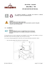 Preview for 20 page of DEPURECO MINI BULL Series Instruction And Maintenance Manual