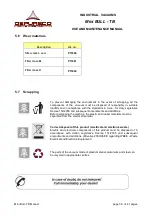 Preview for 38 page of DEPURECO MINI BULL Series Instruction And Maintenance Manual