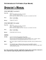 Derby LC-9 Operator'S Manual preview