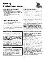 Preview for 10 page of Derby The Pacer HW1436 Operator'S Manual