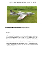 DerJet Hawker Hunter MK 58 Building Instruction Manual preview