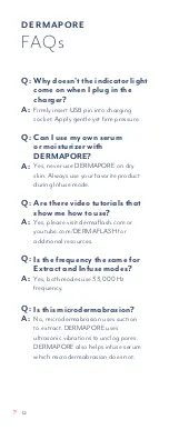 Preview for 12 page of Dermaflash DERMAPORE User Manual