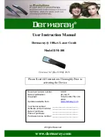 Preview for 1 page of Dermaray DM-100 User Instruction Manual