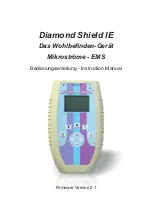 Preview for 1 page of DERMAVIT Diamond Shield IE Instruction Manual