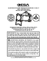 Предварительный просмотр 19 страницы Desa 000 BTU TB101 Owner'S Manual