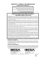 Предварительный просмотр 36 страницы Desa 000 BTU TB101 Owner'S Manual