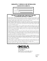 Предварительный просмотр 20 страницы Desa 000 BTu Owner'S Manual