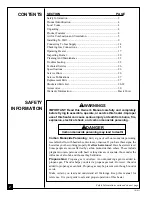 Preview for 2 page of Desa 101811-01C.pdf Owner'S Operation And Installation Manual