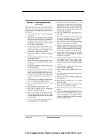 Предварительный просмотр 3 страницы Desa 125-F Service Manual