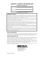 Preview for 32 page of Desa 160-IF Owner'S Manual