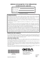 Preview for 48 page of Desa 160-IF Owner'S Manual