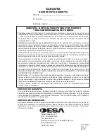 Предварительный просмотр 30 страницы Desa 170-FA Owner'S Manual