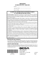 Предварительный просмотр 48 страницы Desa 170-FA Owner'S Manual