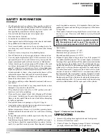 Preview for 3 page of Desa 28BN Owner'S Operation And Installation Manual