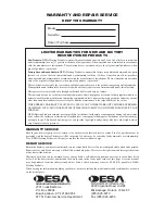 Preview for 14 page of Desa 80-CC Owner'S Manual