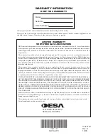 Preview for 36 page of Desa "A" Models Owner'S Operation And Installation Manual