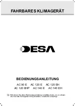 Preview for 17 page of Desa AC 120 E Instruction Manual