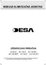 Preview for 113 page of Desa AC 120 E Instruction Manual