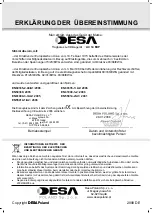 Preview for 32 page of Desa AC 14 EHP Instruction Manual