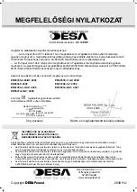 Preview for 64 page of Desa AC 14 EHP Instruction Manual