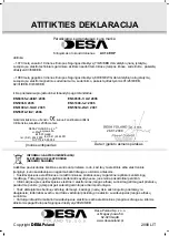 Preview for 80 page of Desa AC 14 EHP Instruction Manual