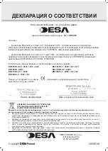 Предварительный просмотр 112 страницы Desa AC 15 M EHP Instruction Manual